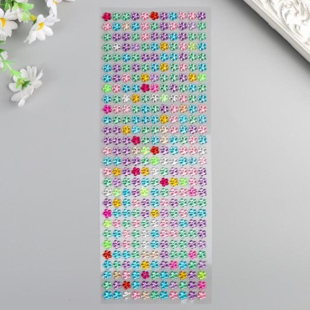 Plastic sticker "Rhuba-flowers" mix 11x32 cm-1
