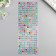 Plastic sticker "Rhuba-flowers" mix 11x32 cm