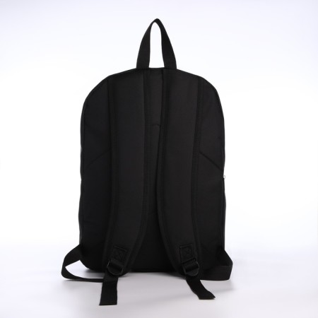School textile school with pockets, 38x29x11 cm, black color-4