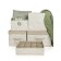 Storage box "Leaves", 28x28x18 cm, beige