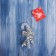 Christmas tree decoration "Magic wand" 11x5 cm, transparent