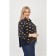 Female T-shirt, size 66, dark blue color