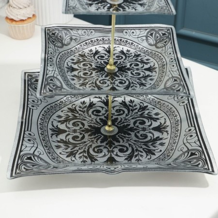 The eve of the "Patterns", 3 levels, the color is silver with black-2