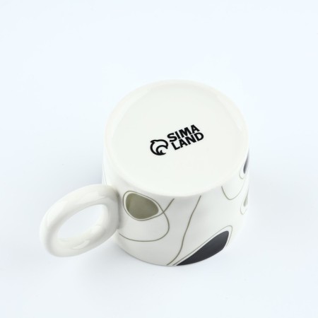 Ceramic geometric mug, 400 ml-3