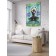 Decorative panel with photo printing "Bright meditation", vertical, size 150x200 cm