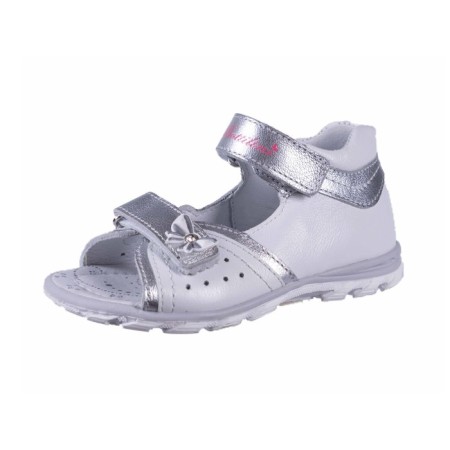 Baby sandals, size 18, silver color