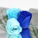 Soap roses, colored shades, set of 18 pcs.