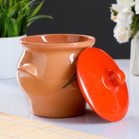 Ceramic pot for baking No. 6, 0.65l / 12x12cm, standard mix-8
