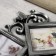 Photo frame Plastic in 9 photos 10x10, 10x15 cm "Patterns" Dark silver 54x49 cm