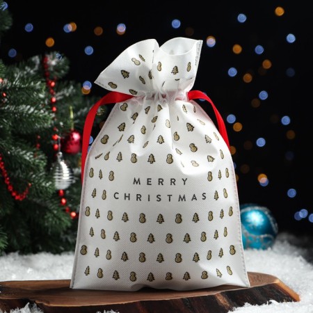 Gift bag "New Year's Pattern", 22 x 32 cm-2