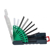 A set of saws for KWB jigsaw, 10 items, straight/curly cutter