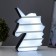 Night Participant "Unicorn" LED English, numbers, from batteries/USB 27.5x20x5 cm Risalux