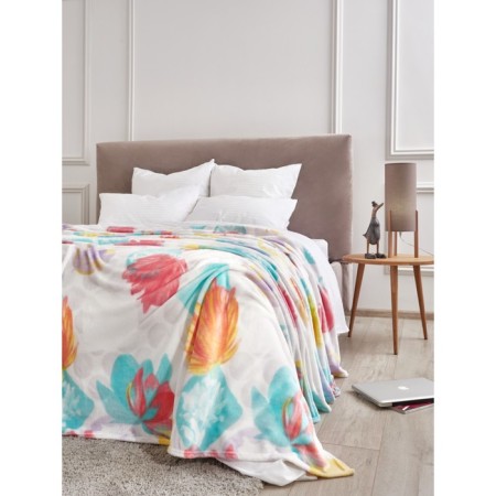 Aquarelle blanket, size 200x220 cm, multicolor color-5