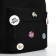 Young backpack from textiles on lightning, 4 pockets, black color