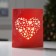 LED figure "Heart" 13 × 16 × 5 cm, cardboard, battery AAX2 (not complete), glow warm white