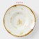 Porcelain plate for a paste of the ORGANIC GOLD, 150 ml, D = 21 cm, white color
