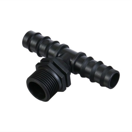 T-shaped connector, external thread 3/4 ", for hoses 3/4" (19 mm), plastic-1
