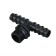 T-shaped connector, external thread 3/4 ", for hoses 3/4" (19 mm), plastic