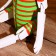 Souvenir "Hare" hanging paws, wood 80 cm