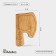 Defense board for feeding and serving Adelica "ax", 30 × 21 × 1.8 cm, array of birch