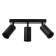 ETENES STAS 3XGU10 Black 50x6.5x16.5 cm
