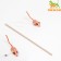 Domesticon-pound with a mouse on a wooden handle, orange/white