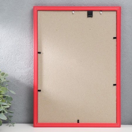 Photo frame plastic 21x30 cm red (105)-1