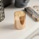 LED candle golden, 7.5 × 10 × 7.5 cm, wax, plastic, batteries AAAX3 (not in the kit), glow warm white