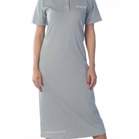 Female dress w.w.f.h., size 54, light gray color-4