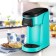 Coffee machine KitFort KT-7121-2, capsule, 800 watts, 0.36 l, turquoise