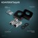 Bath mixer Zein Z3837, one -leaf, shower set, black