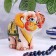 Souvenir "Elephant Tosha", 9x11cm, Gzhel, Color