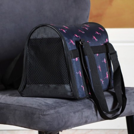 Bag - Animal carrying, folding, nylon, 35 x 20 x 22 cm, mix of colors-5