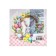 Easter napkins paper art bouquet “Easter wreath with rabbit”, 3 layers, 33x33 cm, 20 pcs