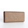 Women's wallet on magnet, beige color