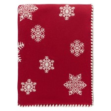 A blanket with the New Year's pattern Fluffy Snowflakes New Year Essential, size 130x180 cm
