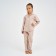 Пижама детская из фланели (рубашка, брюки) KAFTAN "Сердечки", рост 98-104, бежевый