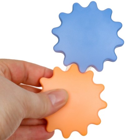 A set of rattles with a “vegetable mix” teether, 2 pcs-11
