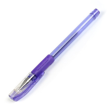 A set of gel pens, 12 colors, with sparkles, with rubber holders, in a blister-2
