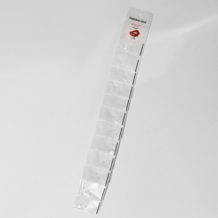 Piercing in the eyebrow "Balls", d = 10 mm, the color is transparent-2