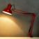 Table lamp on a hinges 800 "Crucial, red" E27 40W Risalux
