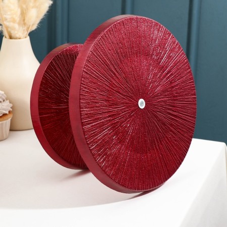 2-tier dish "Link", d = 21/28 cm, red color-2