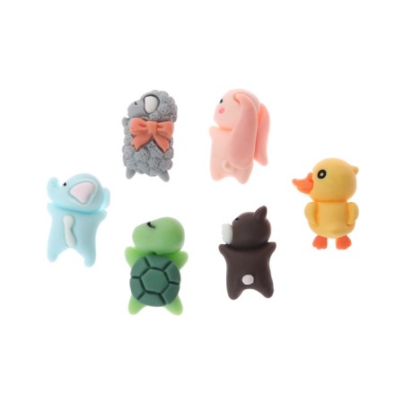 A toy on a car panel, self -adhesive, set 6 pcs-3