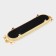 Fan -45 × 13 × 6 cm standing stand stand, gold metal color
