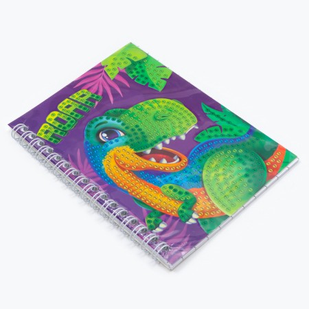 Diamond mosaic with a partial filling for children on the “Dino” notebook, 11 x 15 cm, 48 sheets-3
