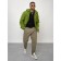 Sports male jacket, size 48, green color