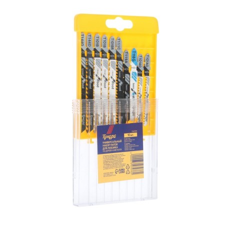 A universal set of saws for tundra jigsaws, on wood and metal, 10 pcs.-1
