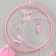 Dreams "Butterflies and ostrich feathers" pink d = 15 cm 50x15 cm