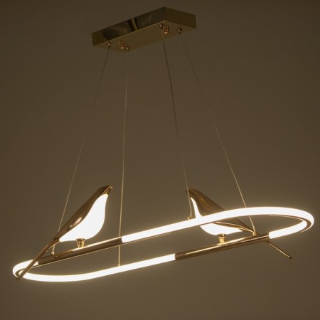 Lamp "Birds" 80W LED gold 89x37x30cm Bayerlux-2