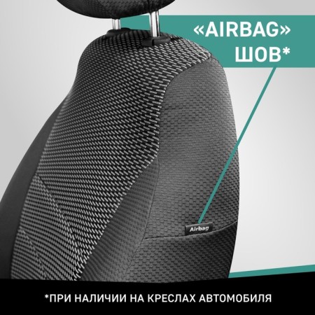 Autorekhly for Hyundai Solaris, 2010-2017, sedan, rear row 40/60, jacquard-4